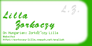 lilla zorkoczy business card